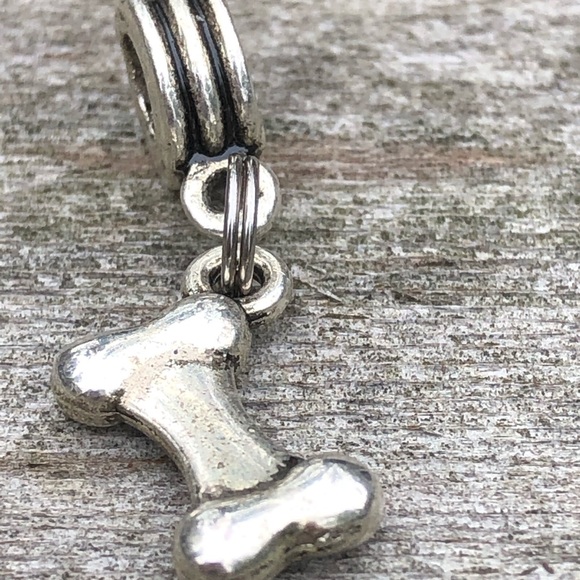 Charm silver Dog Bone dangles works w/pandora - Picture 6 of 6